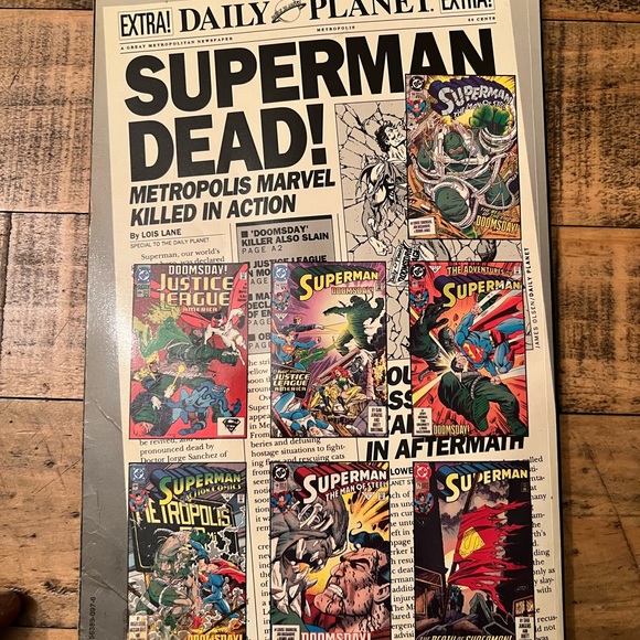 DC Comics THE DEATH OF SUPERMAN TPB Comic Book Vintage 1993 Dan Jurgens - Picture 2 of 2